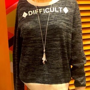 “Difficult” Sweater